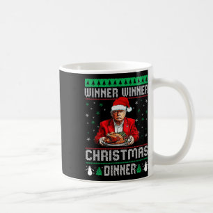 Winner Winner Christmas Dinner Santa Trump Ugly Sw Coffee Mug