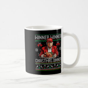 Winner Winner Christmas Dinner Santa Trump Ugly Sw Coffee Mug