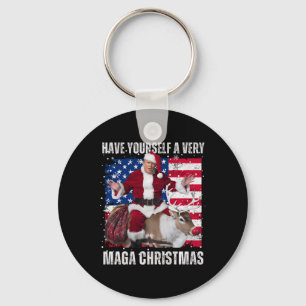 Winner Winner Christmas Dinner Santa Trump Ugly Sw Key Ring