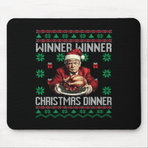 Winner Winner Christmas Dinner Santa Trump Ugly Sw Mouse Mat