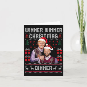Winner Winner Christmas Dinner Santa Trump Vance U Card