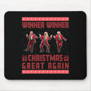 Winner Winner Christmas Great Again Santa Trump Da Mouse Mat