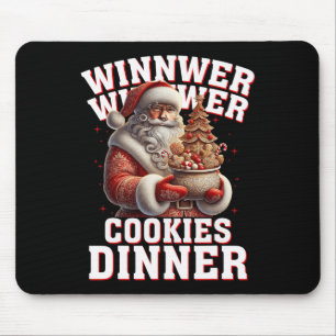 Winner Winner Cookies Dinner Santa Funny Trump Chr Mouse Mat