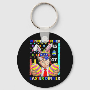 Winner Winner Easter Dinner Easter Trump Funny Eas Key Ring