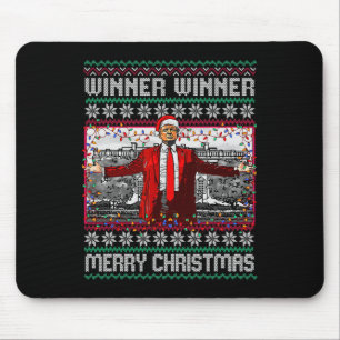 Winner Winner Merry Christmas Funny Santa Trump 20 Mouse Mat