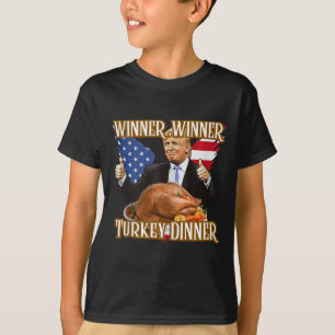 Winner Winner Turkey Dinner Funny Trump Thanksgivi T-Shirt