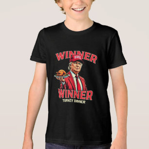 Winner Winner Turkey Dinner Trump Thanksgiving Tri-Blend Shirt