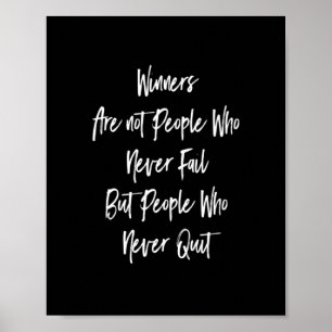 winners are not people who never fact but people w poster