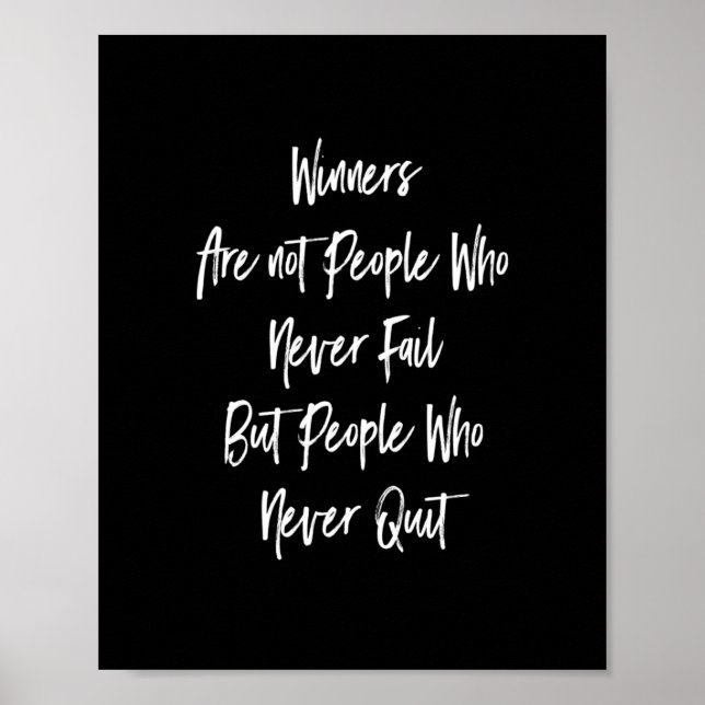 winners are not people who never fact but people w poster (Front)