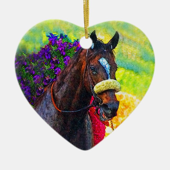 Winners Circle Ceramic Tree Decoration (Front)