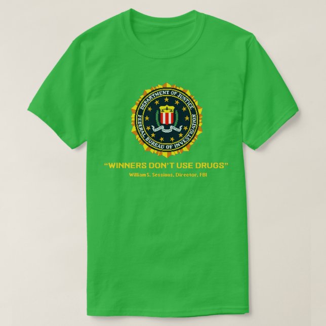 Winners Dont Use Drugs T-Shirt (Design Front)