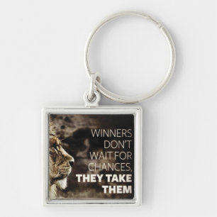 Winners Take Chances - Motivational Key Ring