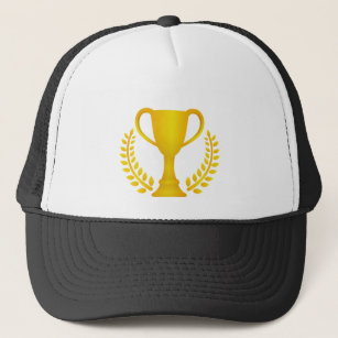 Winner's trophy trucker hat