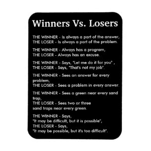 Winners Vs Losers Magnet