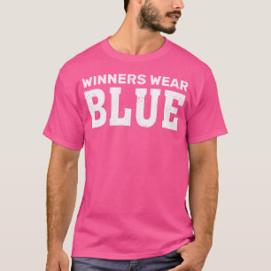 Winners Wear Blue Team Spirit Game Competition Cam T-Shirt