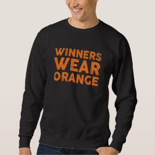 Winners Wear Orange Team Spirit Game Competition C Sweatshirt
