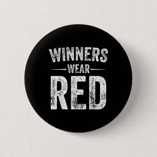 Winners Wear Red Team Red Game Competition Colour 6 Cm Round Badge