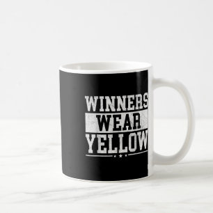 Winners Wear Yellow Colour War Camp Spirit Game Te Coffee Mug