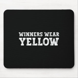 Winners Wear Yellow Colour War Camp Team Game Comp Mouse Mat