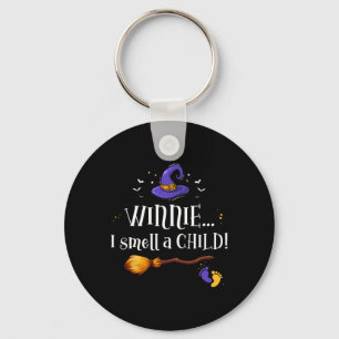 Winnie I Smell A Child Halloween Pregnancy Announc Key Ring