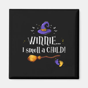Winnie I Smell A Child Halloween Pregnancy Announc Magnet