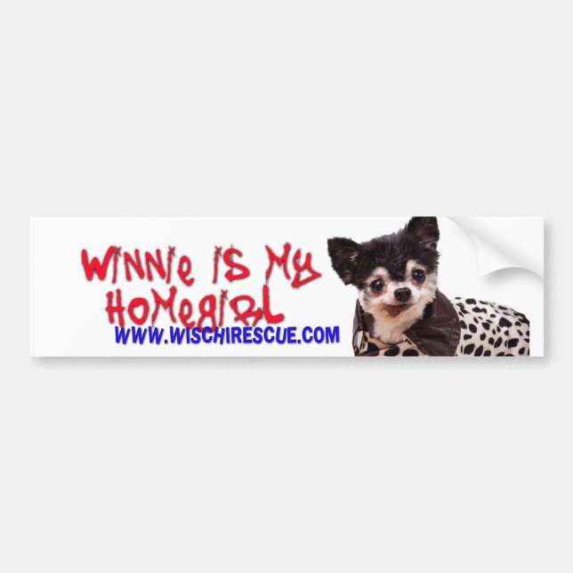 Winnie is my Homegirl (Bumper Sticker) Bumper Sticker (Front)