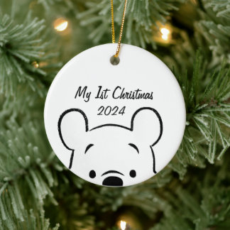 Winnie the Pooh 1st Christmas Ceramic Tree Decoration