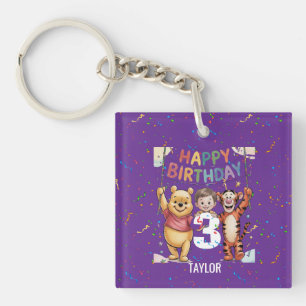 Winnie the Pooh   Happy Birthday Key Ring