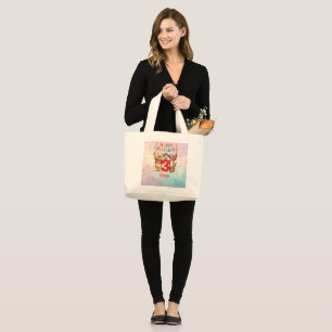 Winnie the Pooh   Happy Birthday Large Tote Bag