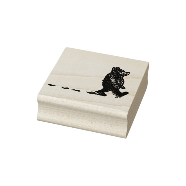 Winnie-The-Pooh Muddy Tracks Rubber Stamp (Stamp)