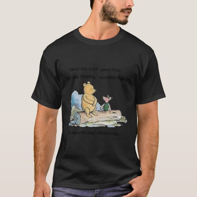 Winnie The Pooh Taco Tuesday T-Shirt (Front)