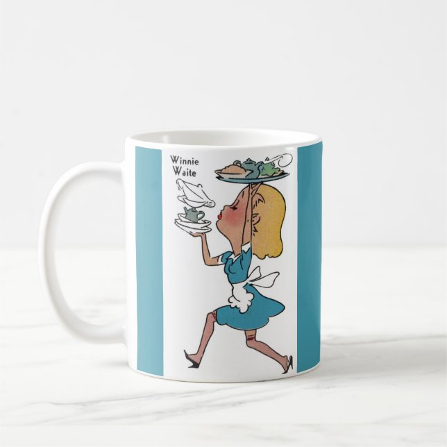 Winnie Waite the busy waitress Coffee Mug (Left)