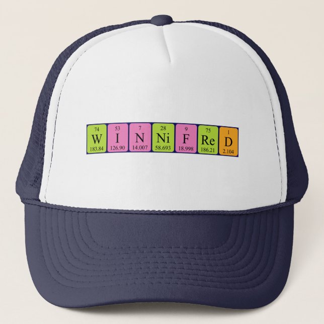 Winnifred periodic table name hat (Front)