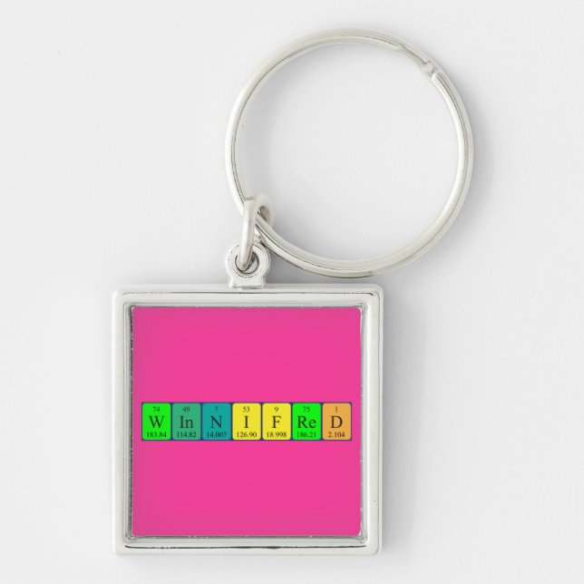 Winnifred periodic table name keyring (Front)