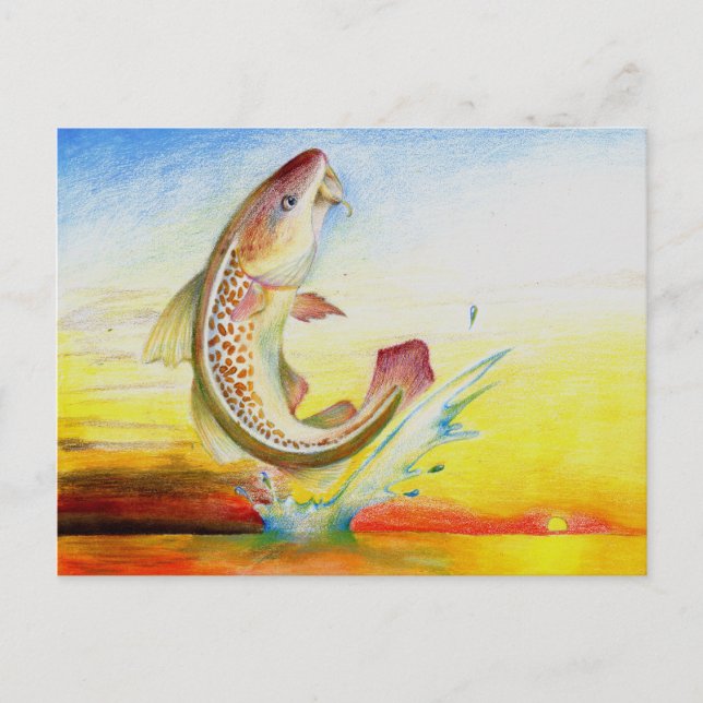 Winning Art By C. Sun Grade 7 Postcard (Front)