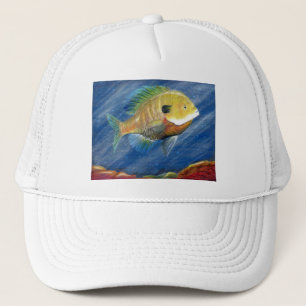 Winning artwork by K. Walker, Grade 12 Trucker Hat