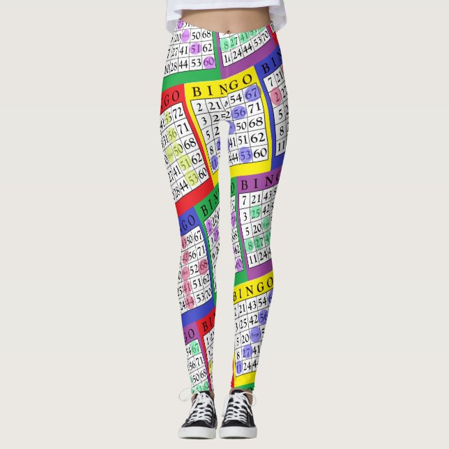 Winning BINGO Cards Women's Leggings (Front)
