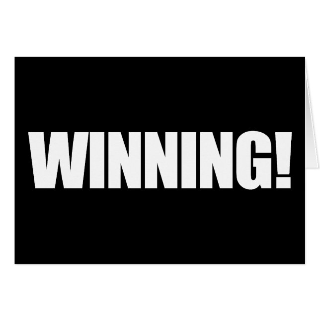 WINNING Card (Front Horizontal)