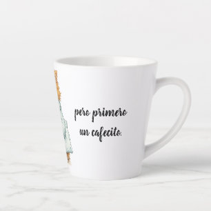 winning cat latte mug