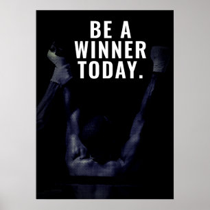 Winning daily motivation poster
