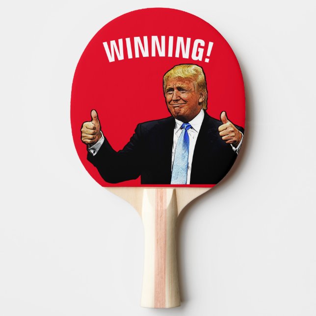 WINNING! DONALD TRUMP PING PONG PADDLE (Front)