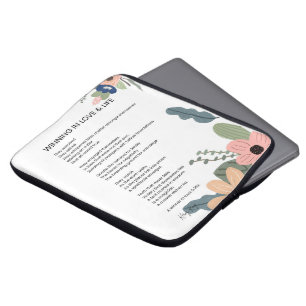 Winning in Love and Life Motivational Poem Poetry Laptop Sleeve