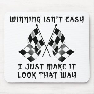 Winning Isn't Easy - Dirt Bike Motocross Mousepad