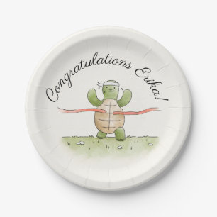 Winning Race Turtle Personalised Paper Plate