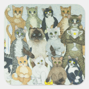 Winning ways square sticker