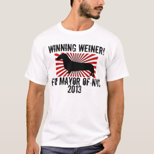 Winning Weiner For Mayor Of NYC 2013 T-Shirt