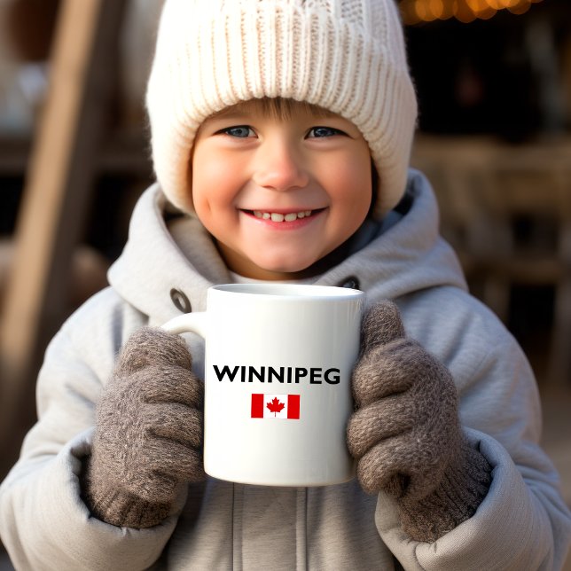 Winnipeg Canada Canadian Flag Light-Color Coffee Mug (Creator Uploaded)