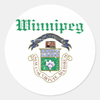 Winnipeg Canada designs Classic Round Sticker