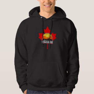 Winnipeg Canada Maple Leaf Canadian City Skyline S Hoodie