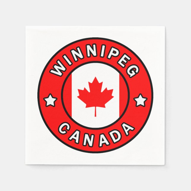 Winnipeg Canada Napkin (Front)